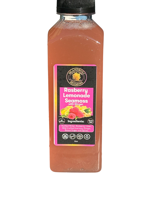 Raspberry Lemonade Seamoss Juice  with Ginger