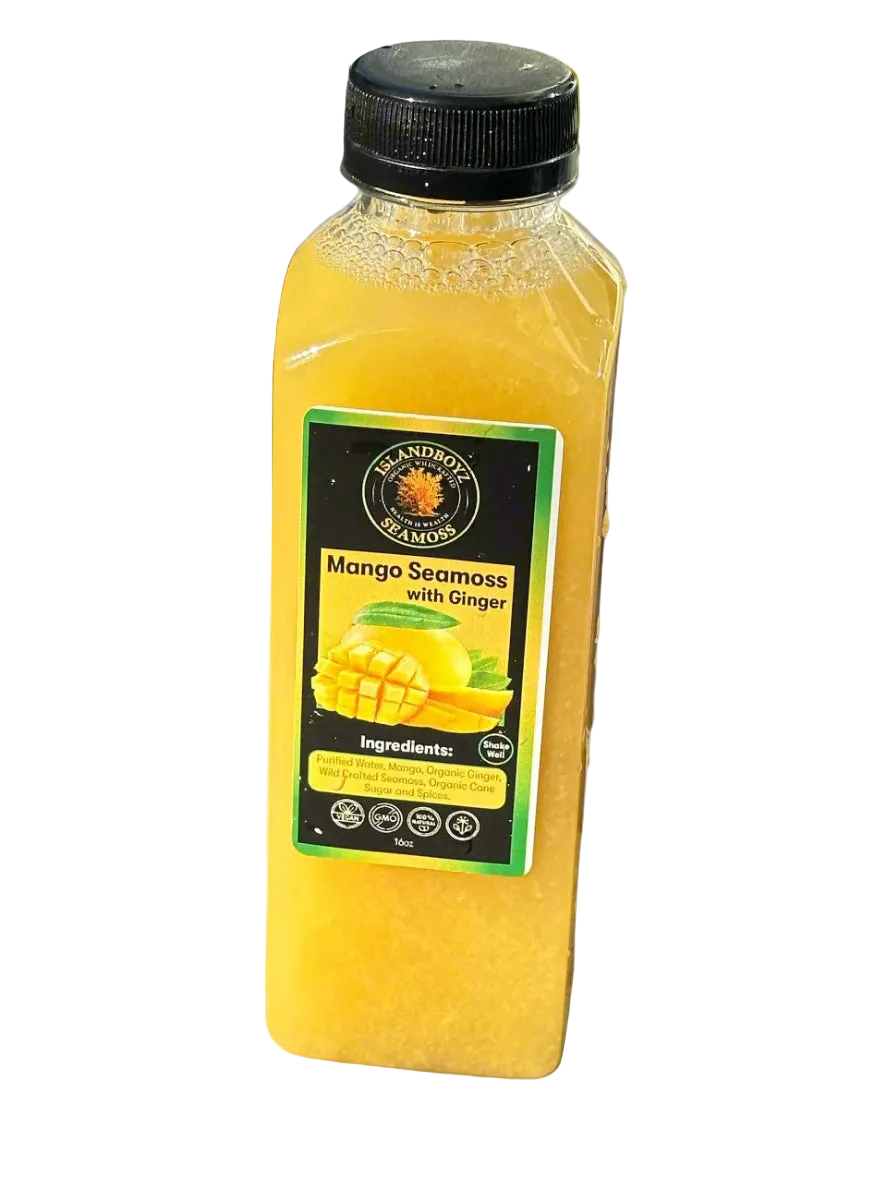 Mango Passionfruit Seamoss Juice with Ginger